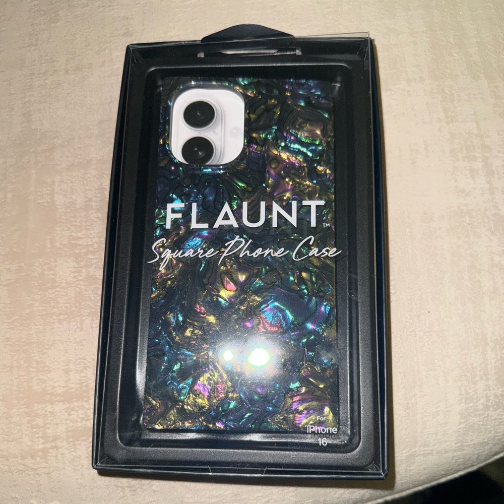 FLAUNT multi colored cell phone case iPhone 16